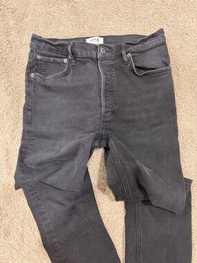 Agolde women’s Black straight cropped Jeans